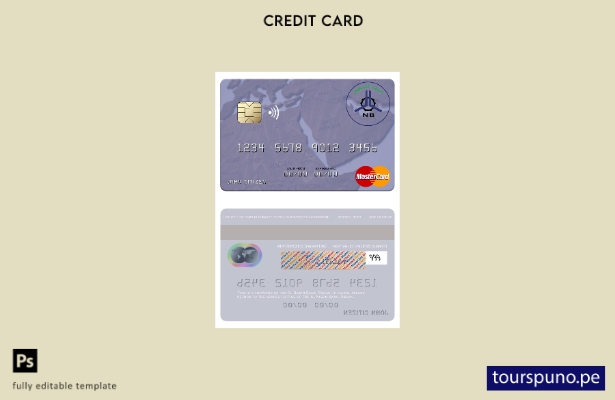 lista para imprimir la plantilla mastercard del Sudan El Nilein Bank